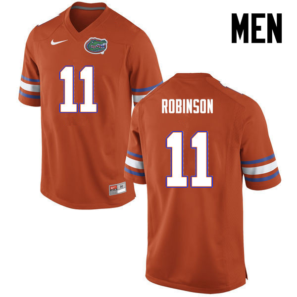 Men Florida Gators #11 Demarcus Robinson College Football Jerseys-Orange - Click Image to Close